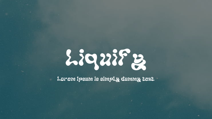 Liquify Font