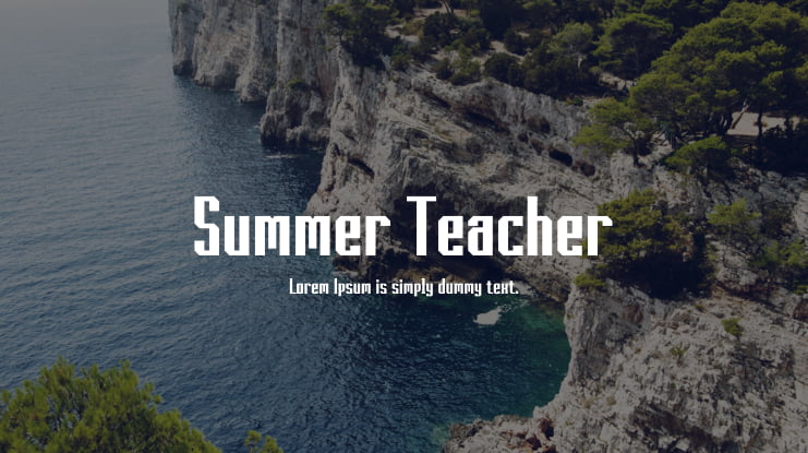 Summer Teacher Font