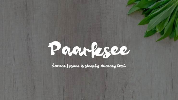 Paarksee Font