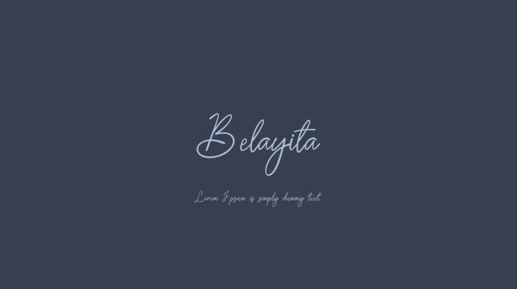 Belayita Font