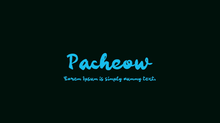 Pacheow Font