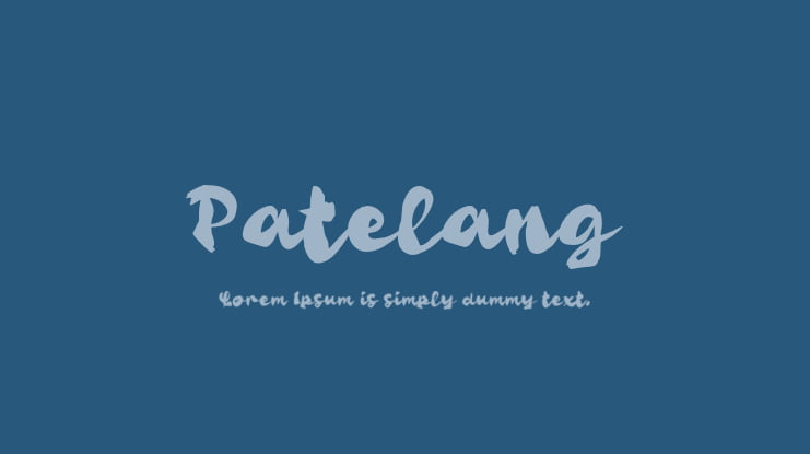 Patelang Font