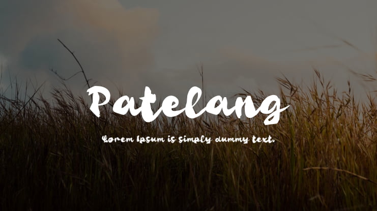 Patelang Font