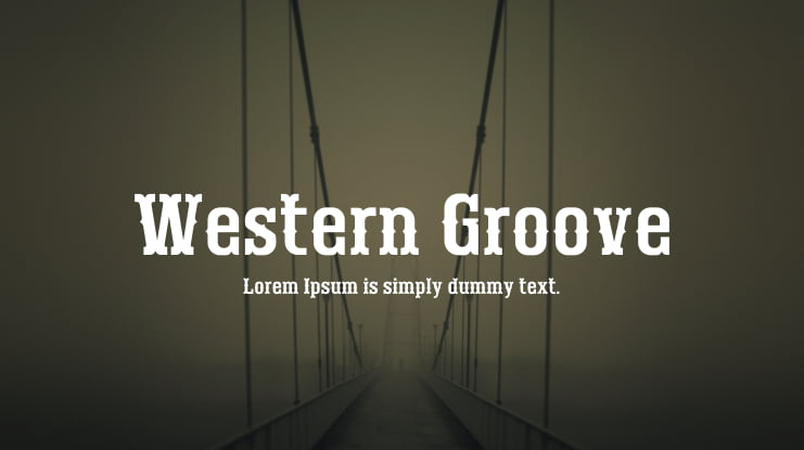 Western Groove Font