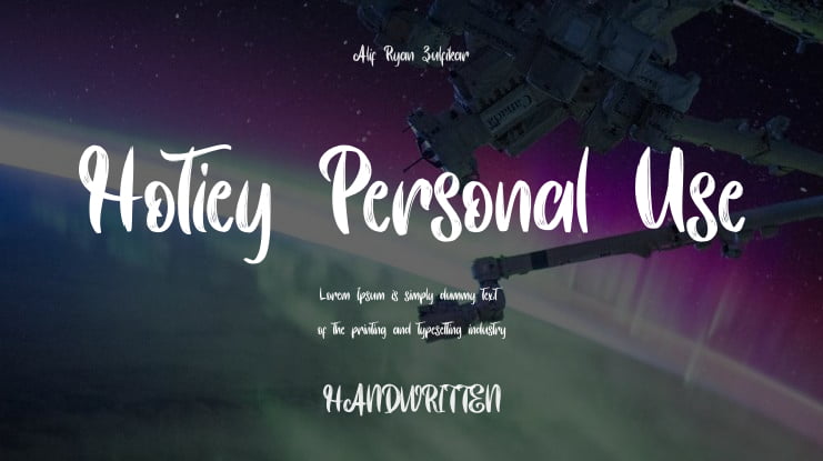 Hotiey Personal Use Font