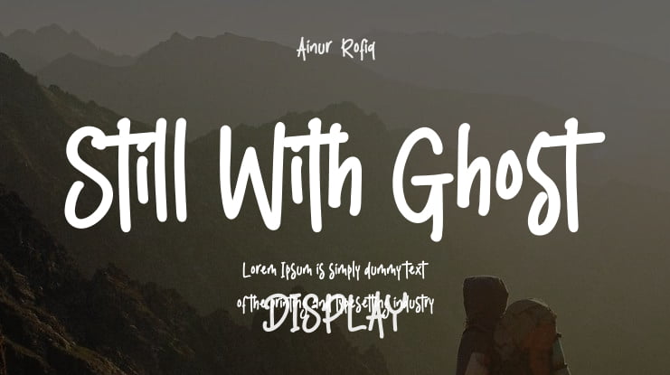 Still With Ghost Font