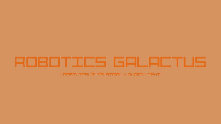 Robotics Galactus Font Family