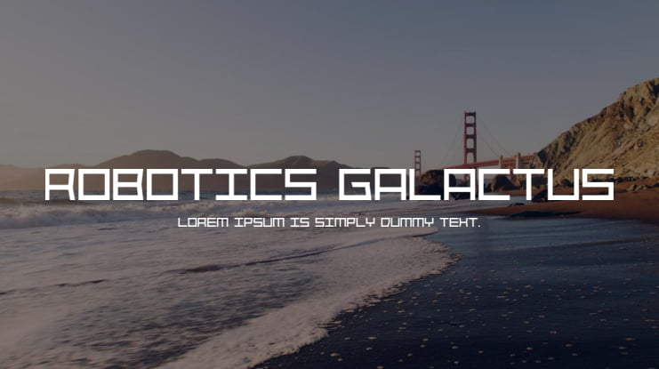 Robotics Galactus Font Family