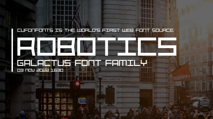 Robotics Galactus Font Family