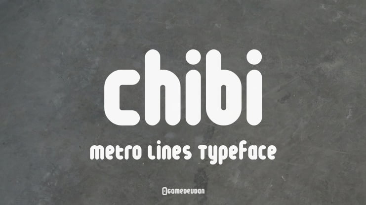 Chibi Metro Lines Font