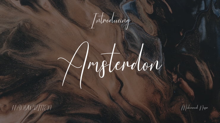 Amsterdon Font