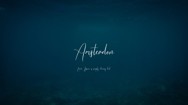 Amsterdon Font