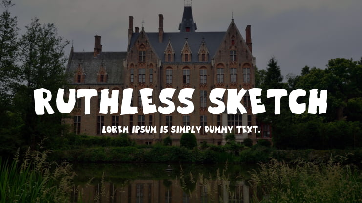 Ruthless Sketch Font Family