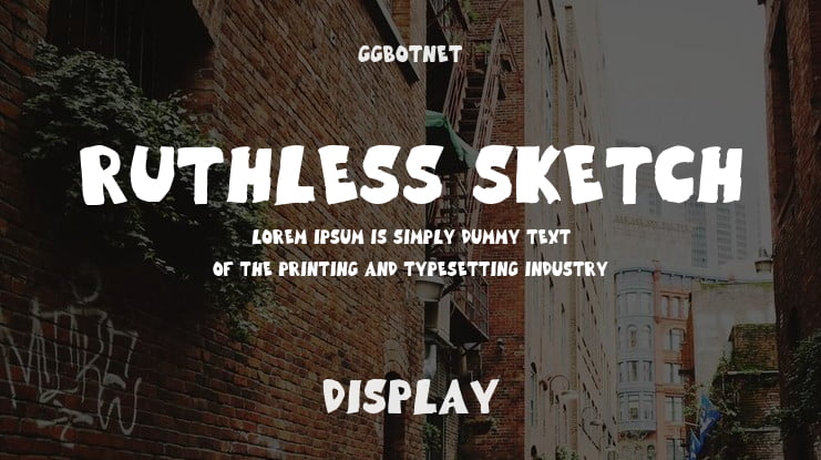 Ruthless Sketch Font Family