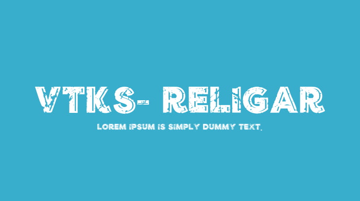 VTKS- RELIGAR Font