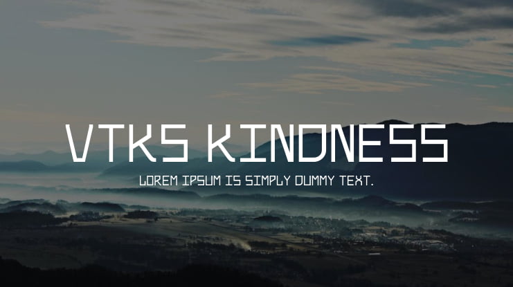 Vtks Kindness Font