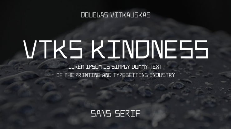 Vtks Kindness Font