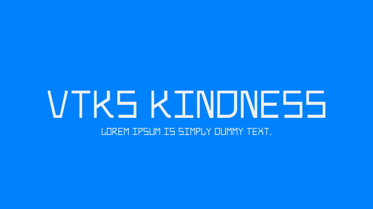 Vtks Kindness Font