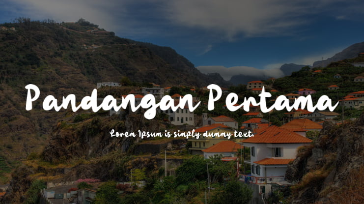 Pandangan Pertama Font