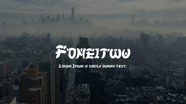 Foneitwu Font