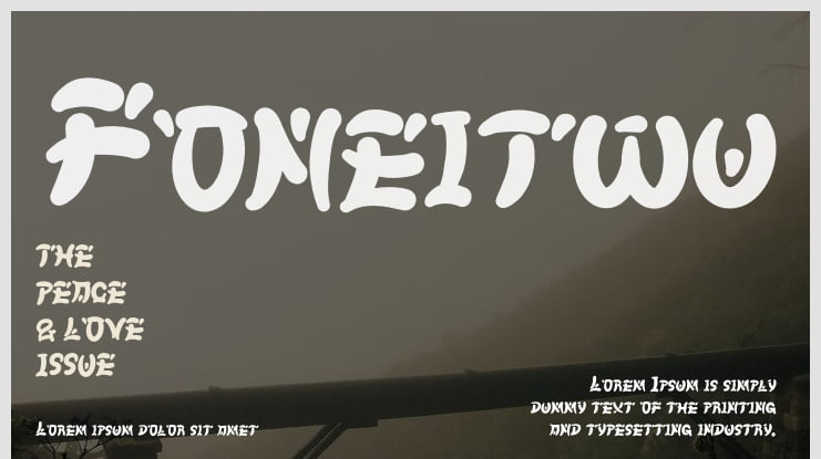 Foneitwu Font