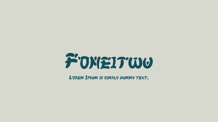 Foneitwu Font