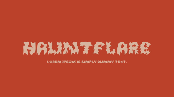 Hauntflare Font