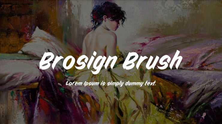 Brosign Brush Font