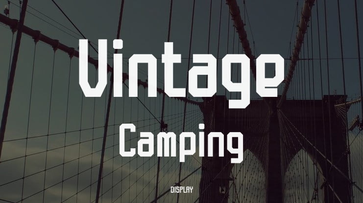 Vintage Camping Font