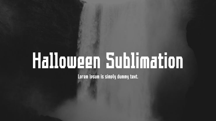 Halloween Sublimation Font