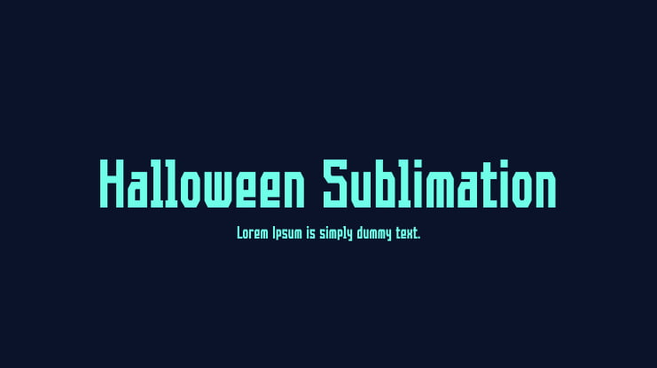 Halloween Sublimation Font