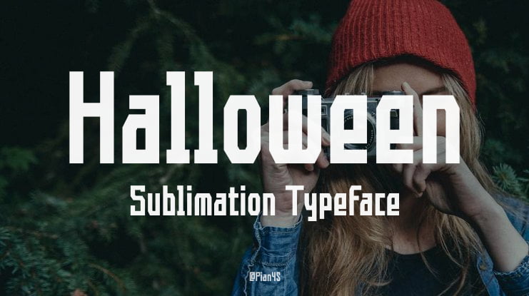 Halloween Sublimation Font