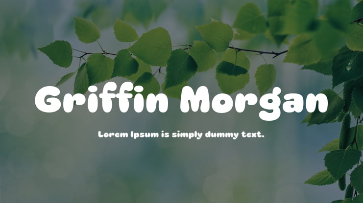 Griffin Morgan Font