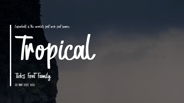 Tropical Tides Font Family