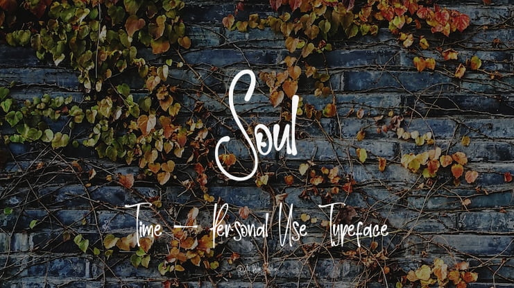 Soul Time - Personal Use Font