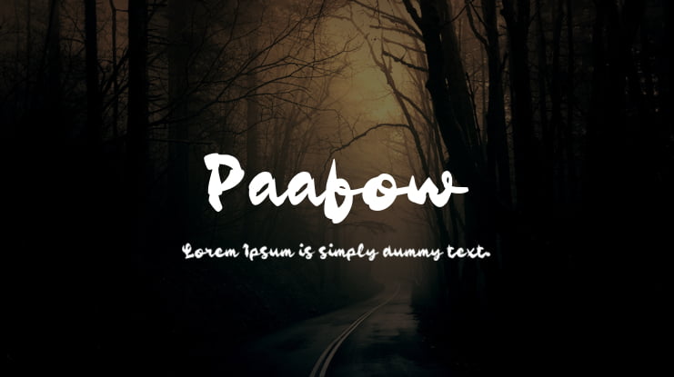 Paafow Font