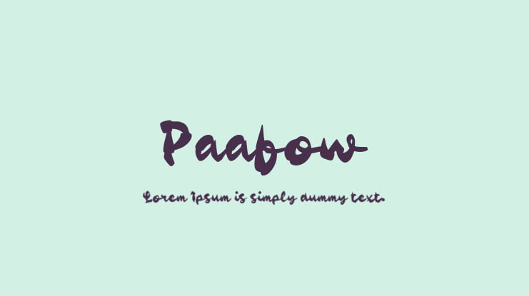 Paafow Font