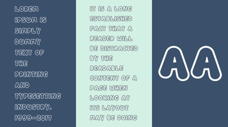 Rounded Robin Outline Font Family