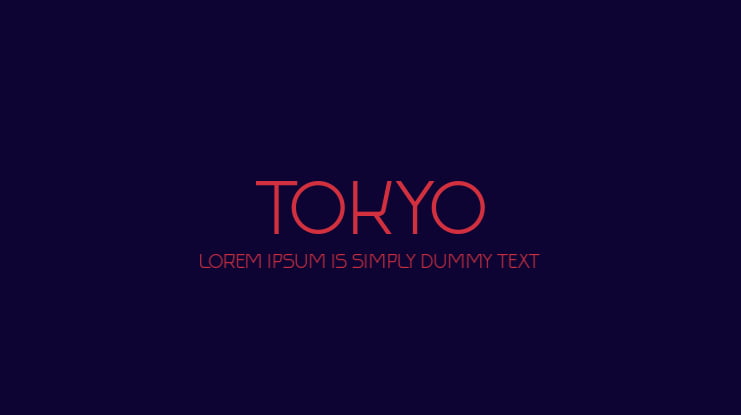 Tokyo Font