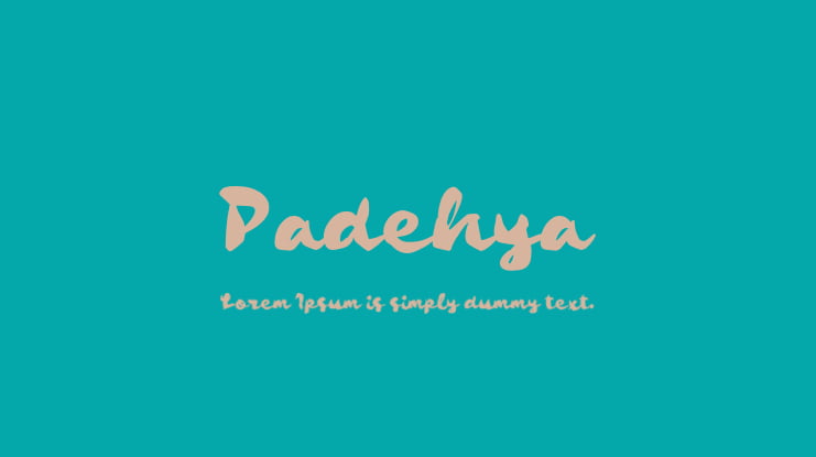 Padehya Font