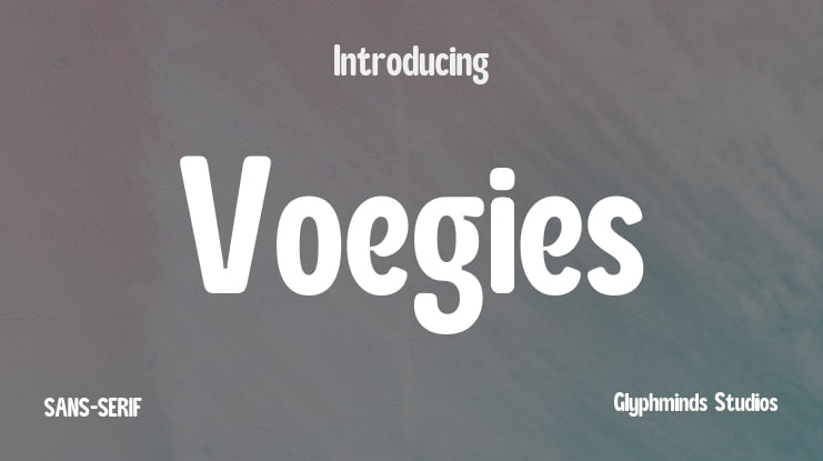 Voegies Font