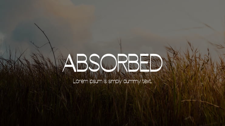 ABSORBED Font