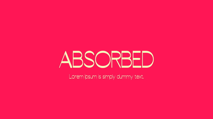 ABSORBED Font