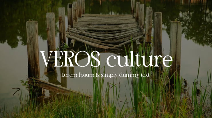 VEROS culture Font