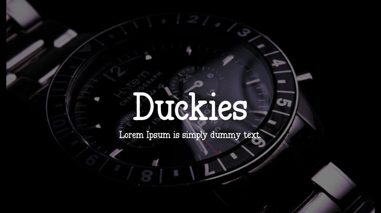 Duckies Font