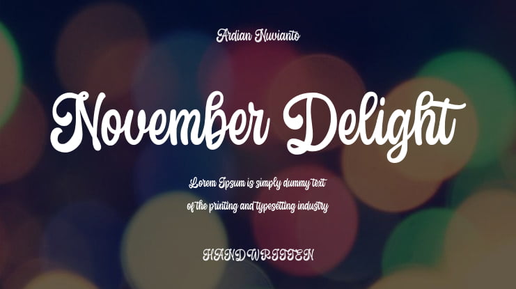 November Delight Font