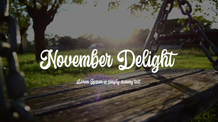 November Delight Font