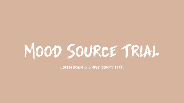 Mood Source Trial Font