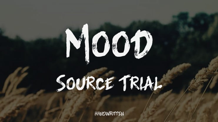 Mood Source Trial Font