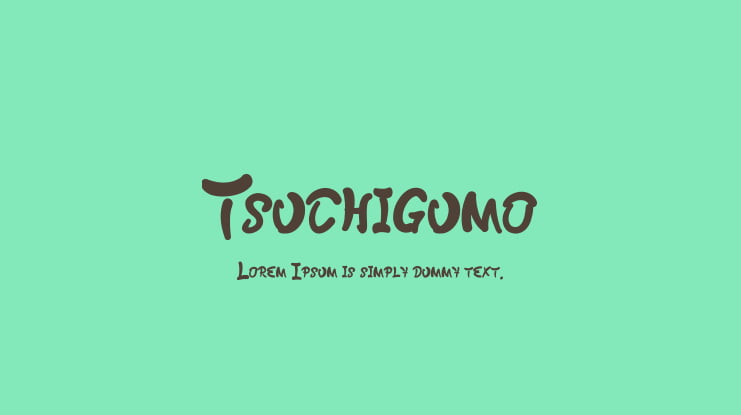 Tsuchigumo Font